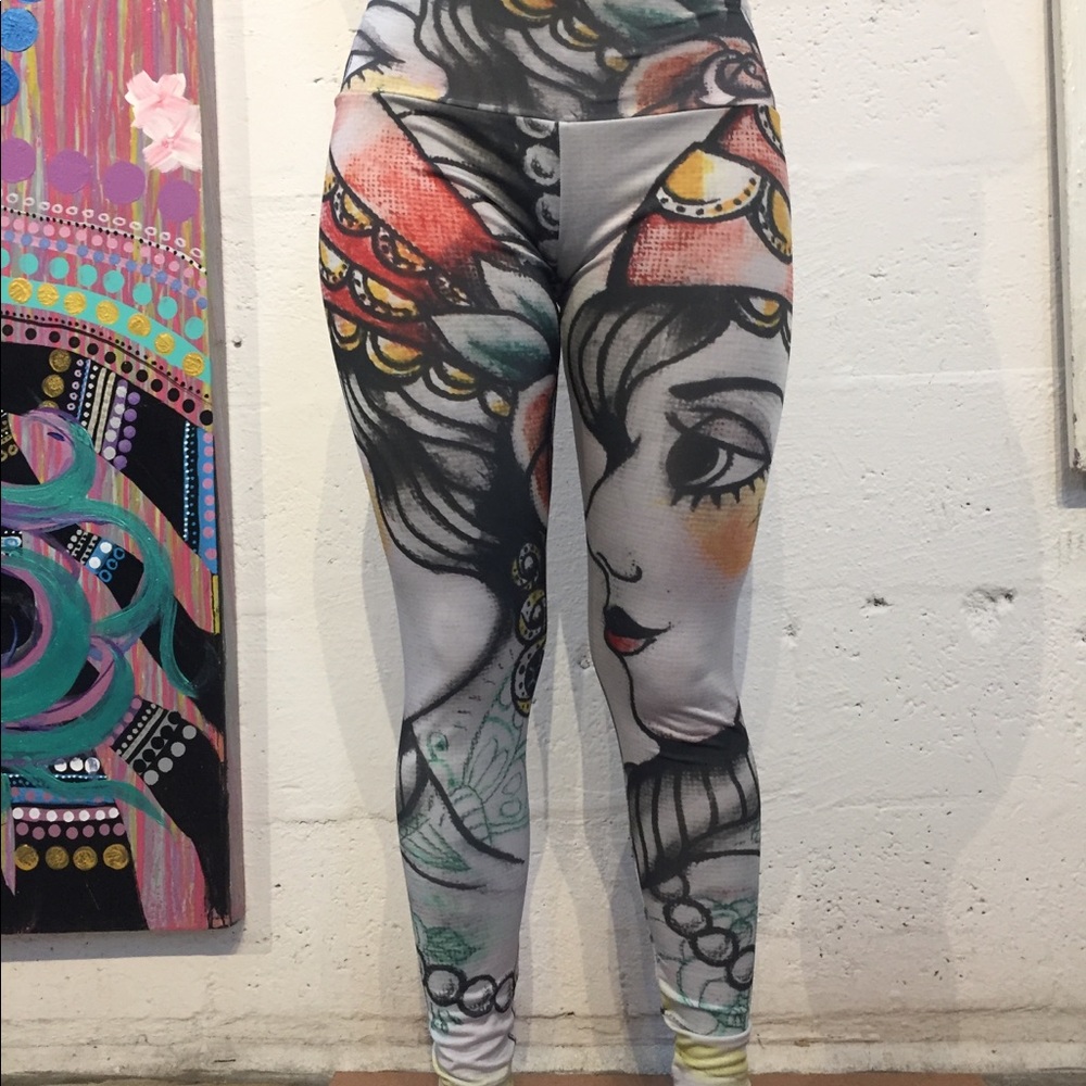 Ariel Gonzalez leggings art size s small yoga pant